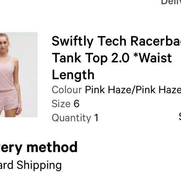 Lululemon Swiftly Tech Racerback Tank - Picture 3 of 3